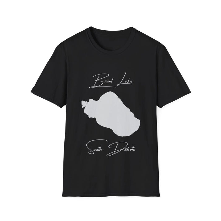 South  Dakota  Brant  Lake  T-shirt  front  position  view  from  front  black.webp
