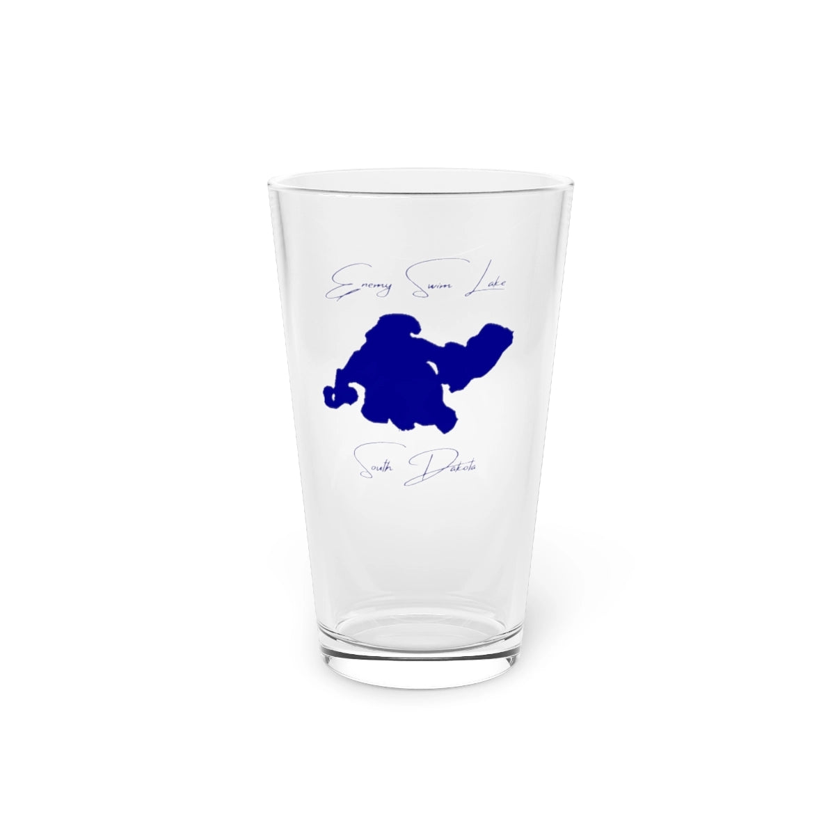 South  Dakota  Enemy  Swim  Lake  16oz  Pint  Glass  front  position  view  from  front  16oz.webp