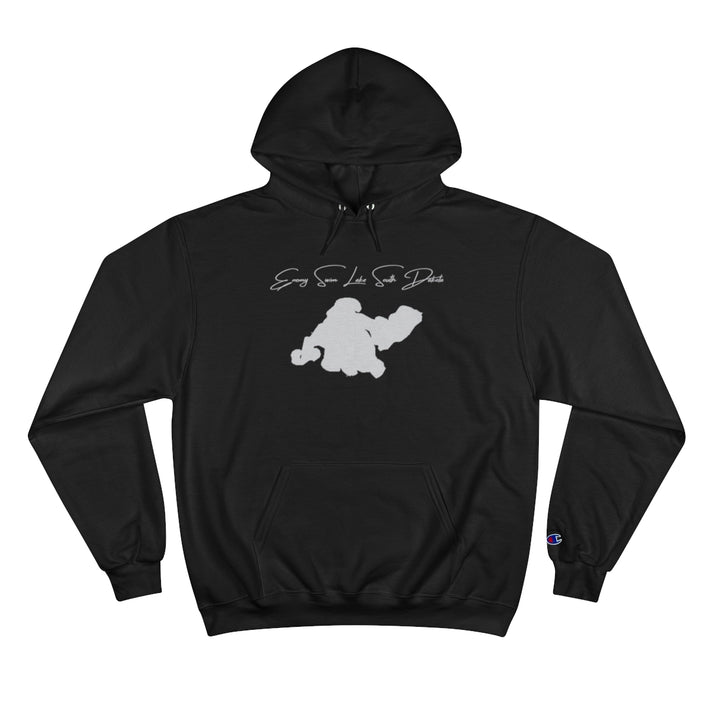 South  Dakota  Enemy  Swim  Lake  Hoodie  front  position  view  from  front  black.webp