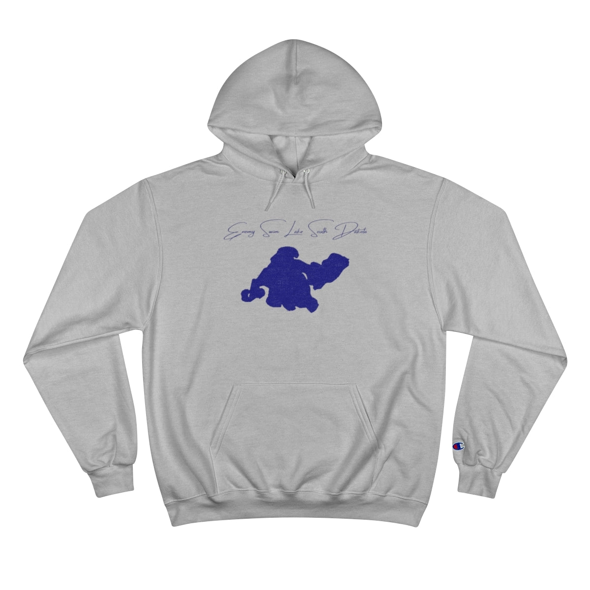 South  Dakota  Enemy  Swim  Lake  Hoodie  front  position  view  from  front  light  steel.webp