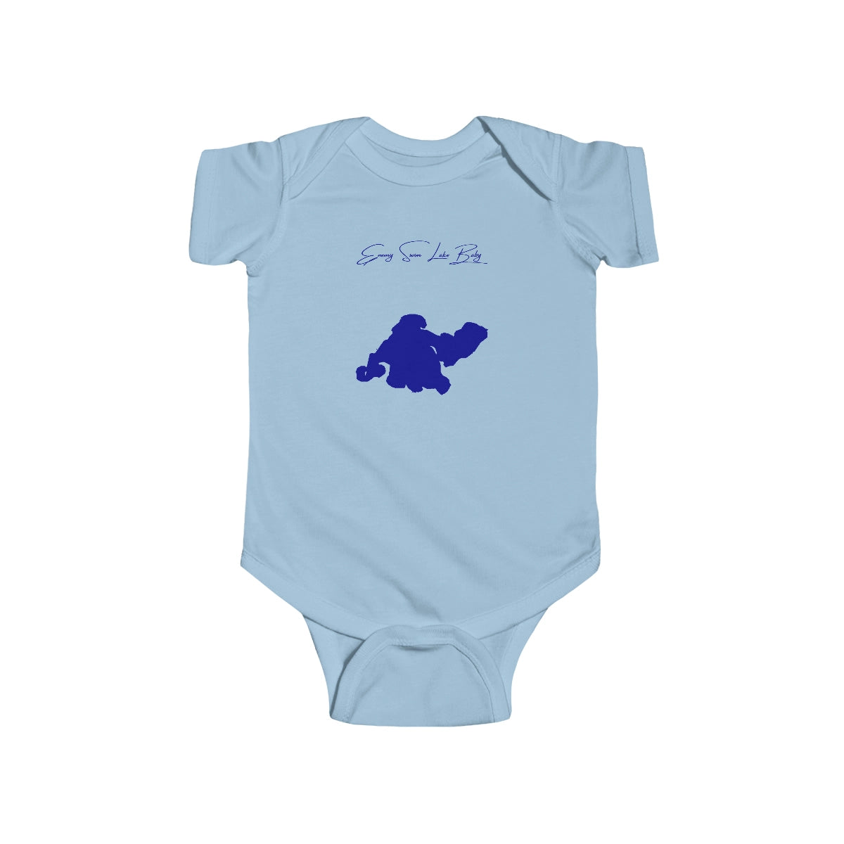 South  Dakota  Enemy  Swim  Lake  Onesie  front  position  view  from  front  light  blue.webp
