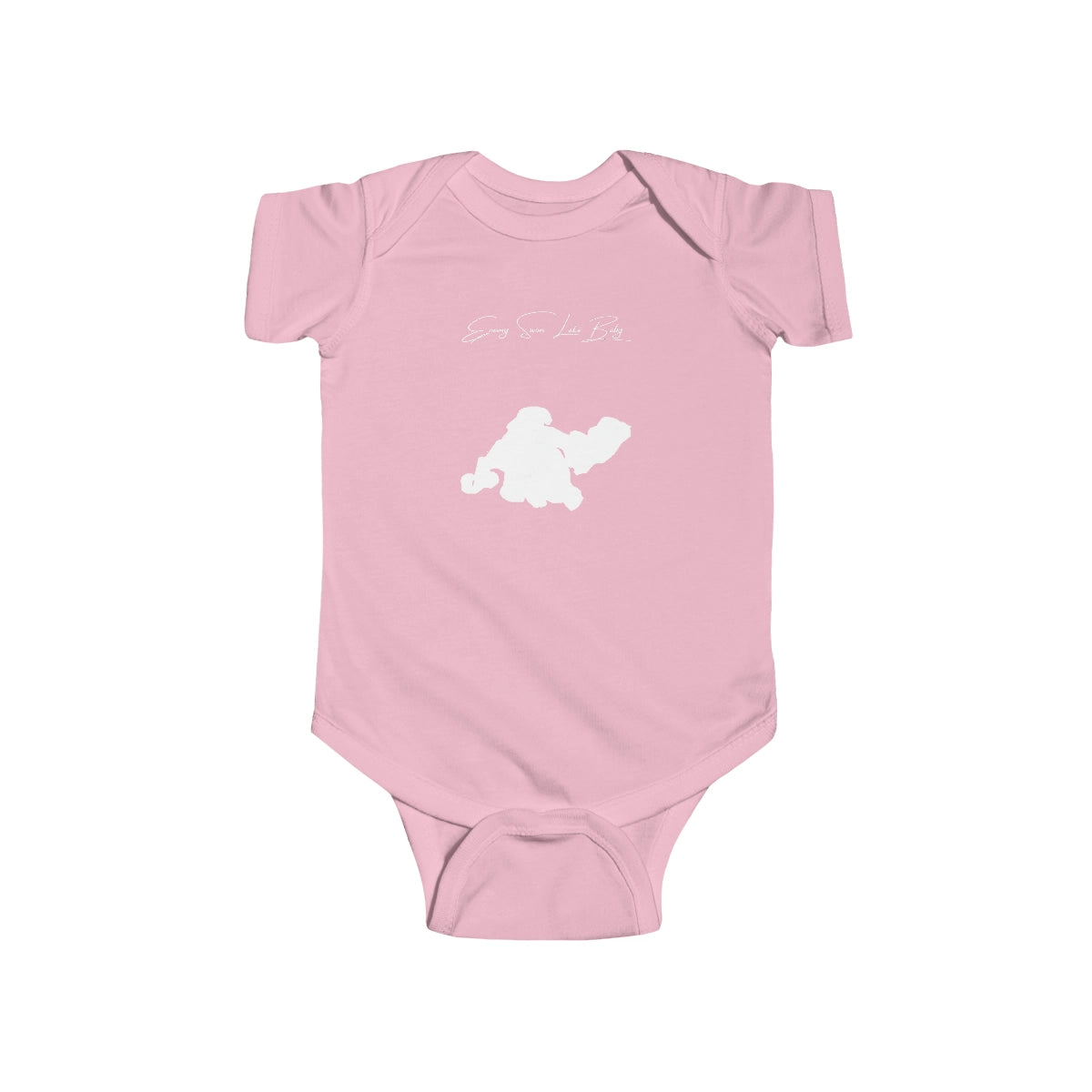 South  Dakota  Enemy  Swim  Lake  Onesie  front  position  view  from  front  pink.webp