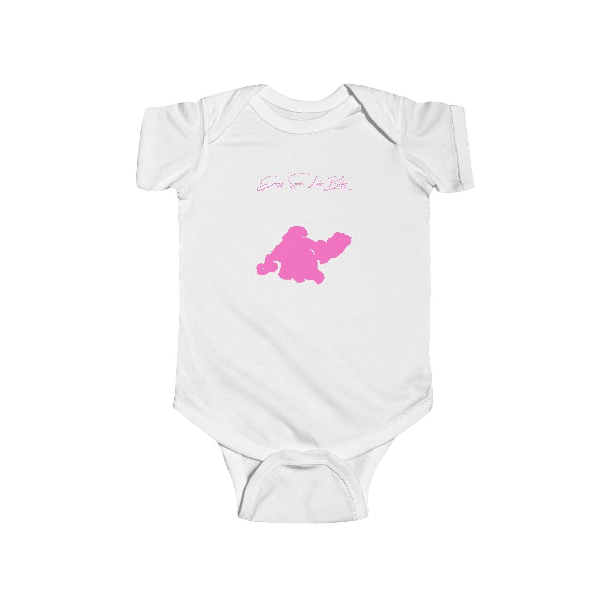 South  Dakota  Enemy  Swim  Lake  Onesie  front  position  view  from  front  white.webp