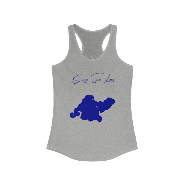 South  Dakota  Enemy  Swim  Lake  Racerback-Tank  front  position  view  from  front  heather  grey.webp