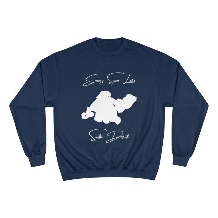 South  Dakota  Enemy  Swim  Lake  Sweatshirt  front  position  view  from  front  navy.webp