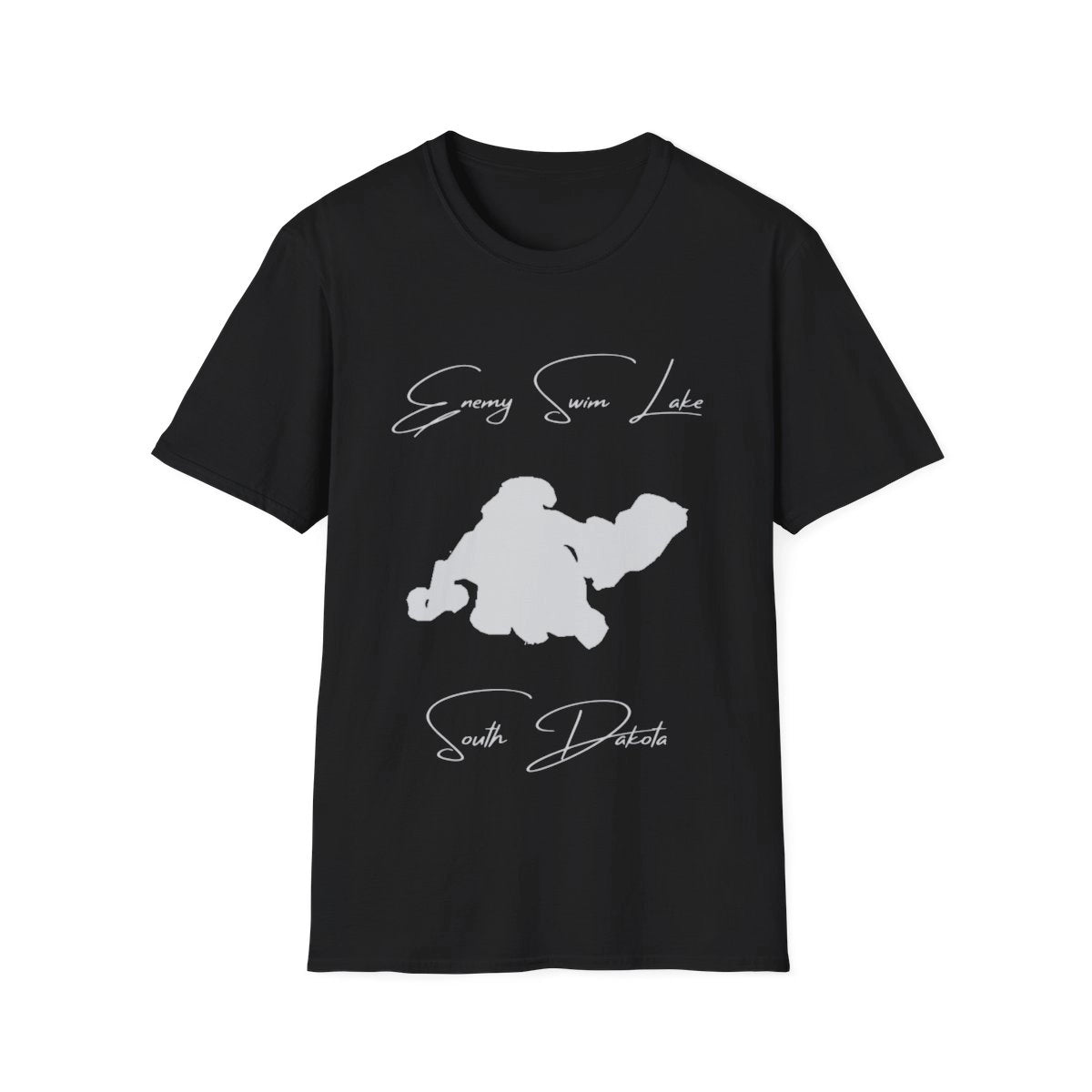 South  Dakota  Enemy  Swim  Lake  T-shirt  front  position  view  from  front  black.webp