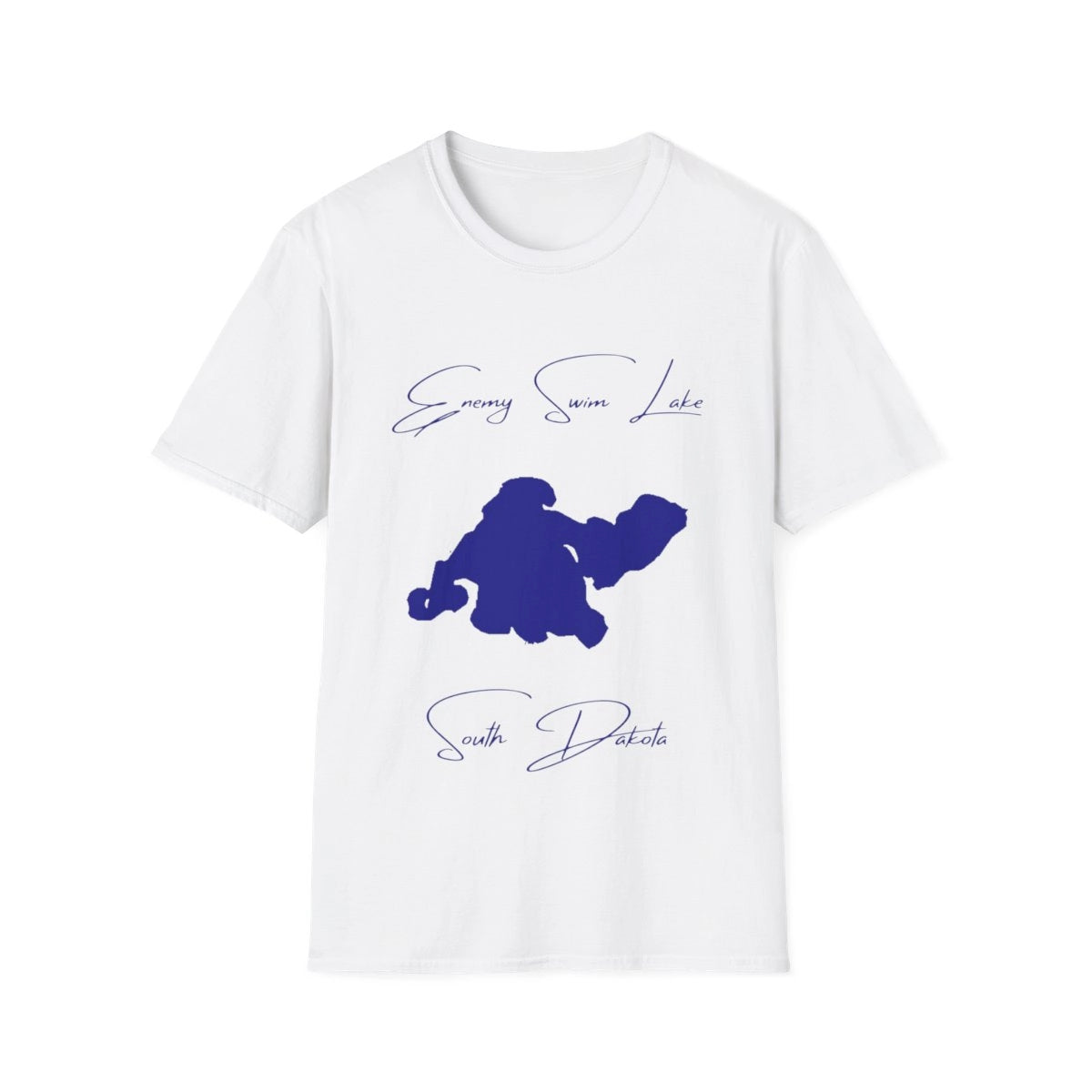 South  Dakota  Enemy  Swim  Lake  T-shirt  front  position  view  from  front  white.webp