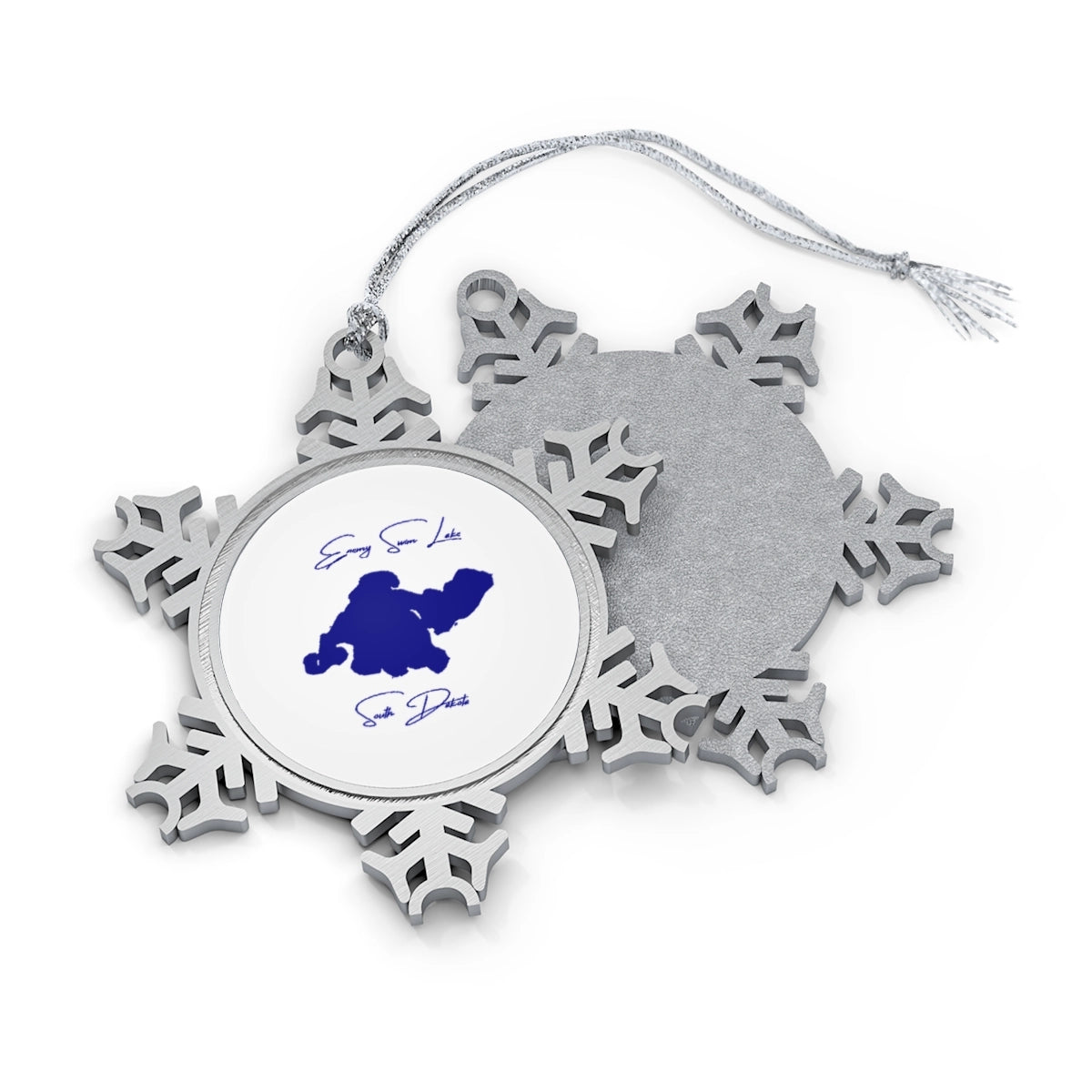 South  Dakota  Enemy  Swim  Lake  XMAS  Ornament  front  position  view  from  front-and-back  one  size.webp