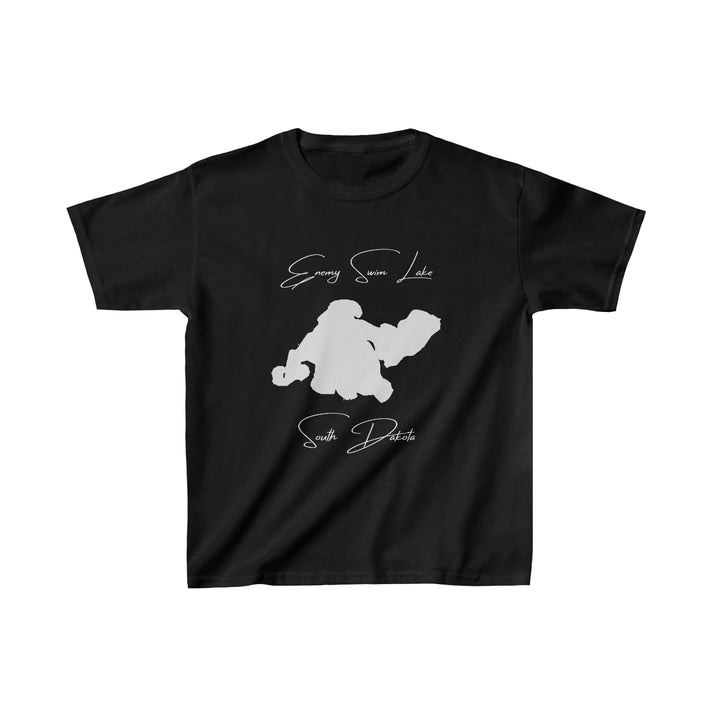 South  Dakota  Enemy  Swim  Lake  Youth  T-shirt  front  position  view  from  front  black.webp