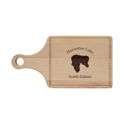 South  Dakota  Horseshoe  Lake  Engraved  Cutting  Board  front  position  view  from  front  maple.webp