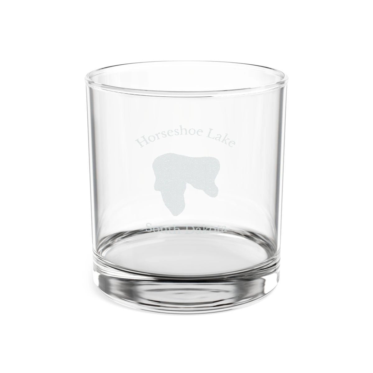 South  Dakota  Horseshoe  Lake  Engraved  Whiskey  Glass  other  position  view  from  front  10.5oz.webp