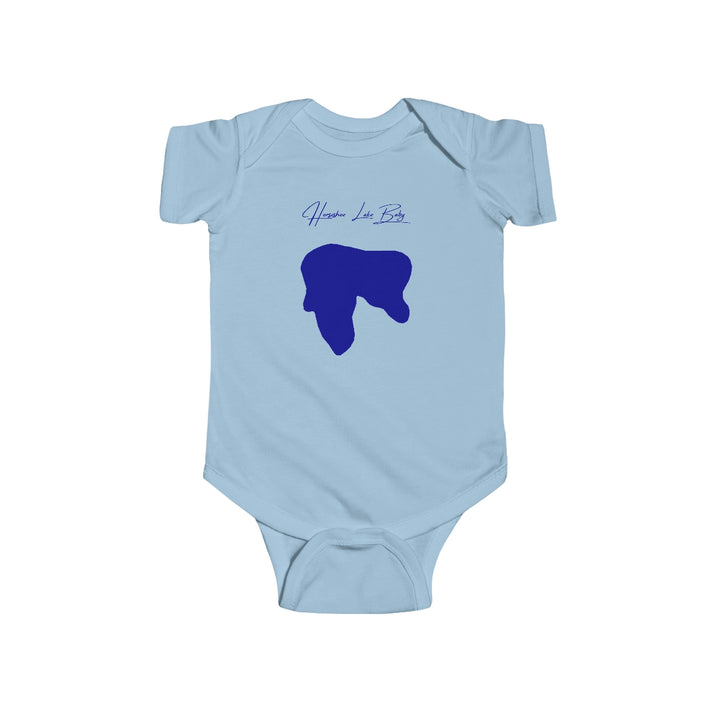 South  Dakota  Horseshoe  Lake  Onesie  front  position  view  from  front  light  blue.webp