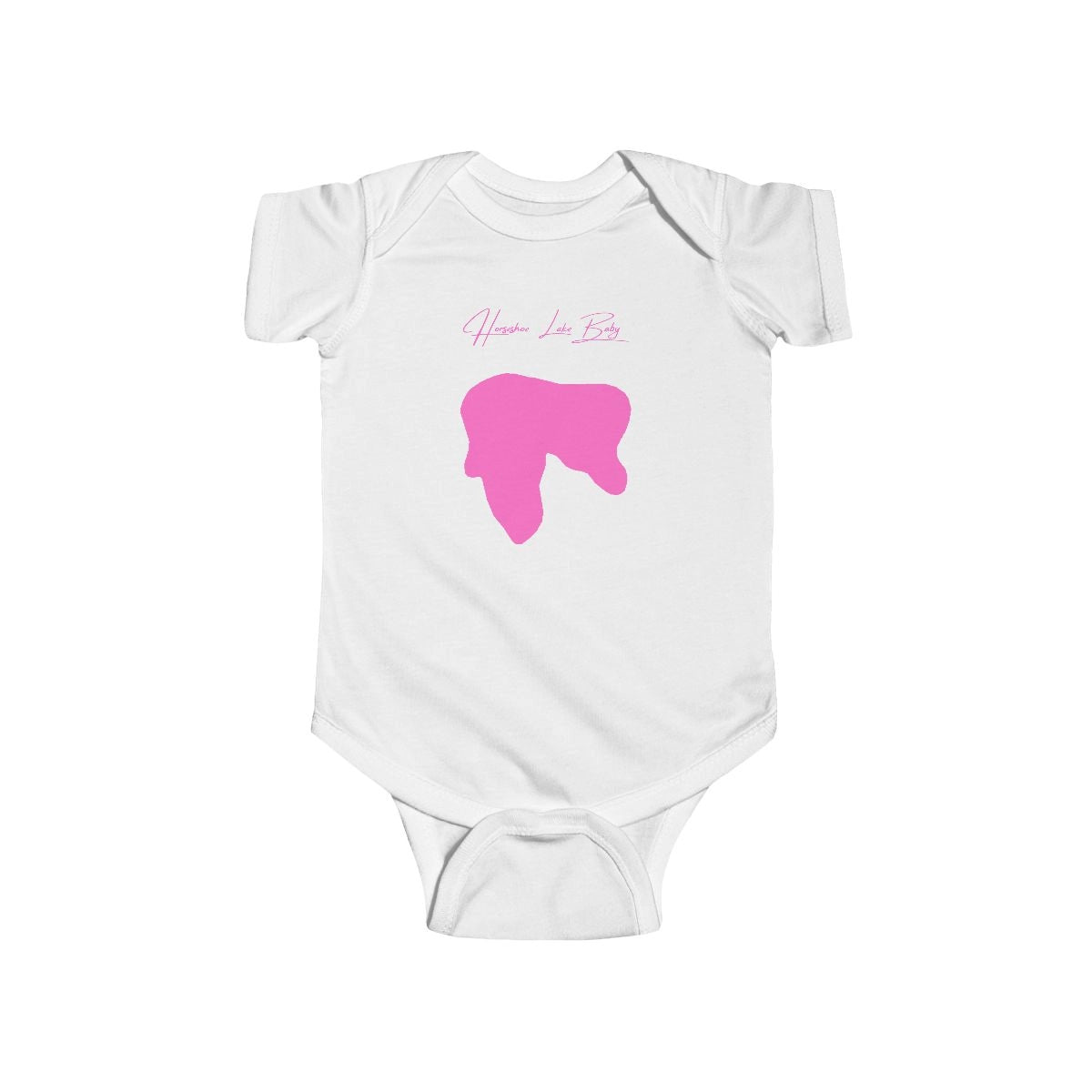 South  Dakota  Horseshoe  Lake  Onesie  front  position  view  from  front  white.webp
