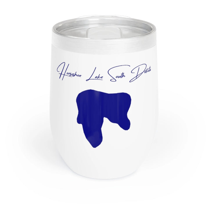 South  Dakota  Horseshoe  Lake  Wine  Tumbler  front  position  view  from  front  white.webp