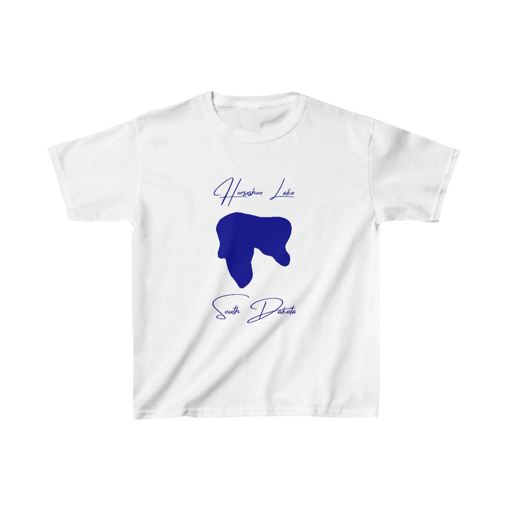 South  Dakota  Horseshoe  Lake  Youth  T-shirt  front  position  view  from  front  white.webp