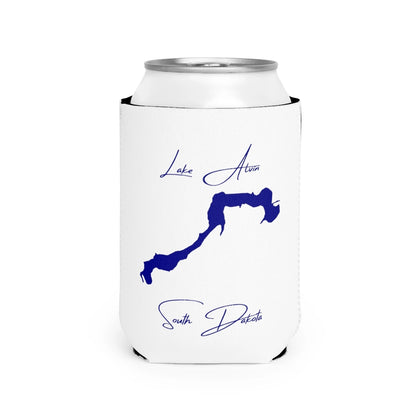 South  Dakota  Lake  Alvin  Can  Koozie  front  position  view  from  front-2  white.webp
