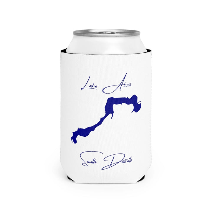 South  Dakota  Lake  Alvin  Can  Koozie  front  position  view  from  front-2  white.webp