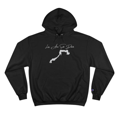South  Dakota  Lake  Alvin  Hoodie  front  position  view  from  front  black.webp