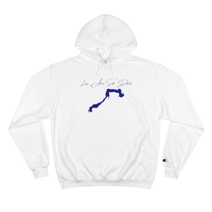 South  Dakota  Lake  Alvin  Hoodie  front  position  view  from  front  white.webp