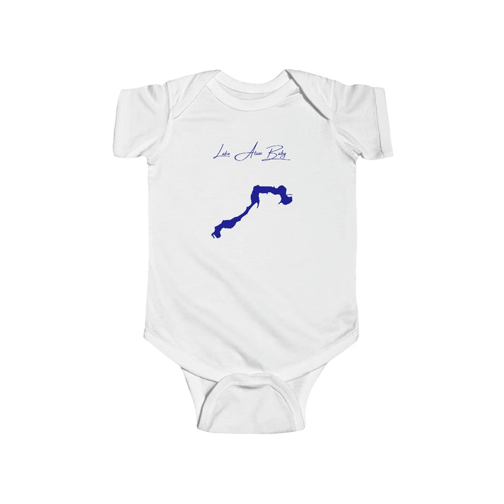 South  Dakota  Lake  Alvin  Onesie  front  position  view  from  front  white.webp