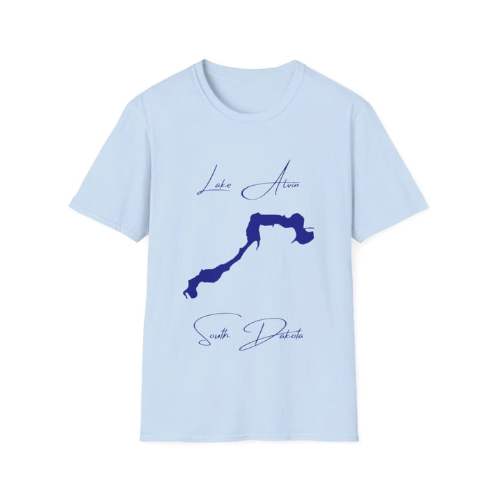 South  Dakota  Lake  Alvin  T-shirt  front  position  view  from  front  light  blue.webp
