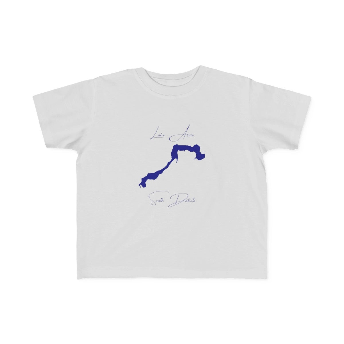 South  Dakota  Lake  Alvin  Toddler  T-shirt  front  position  view  from  front  silver.webp