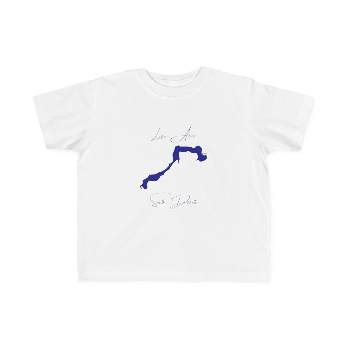 South  Dakota  Lake  Alvin  Toddler  T-shirt  front  position  view  from  front  white.webp