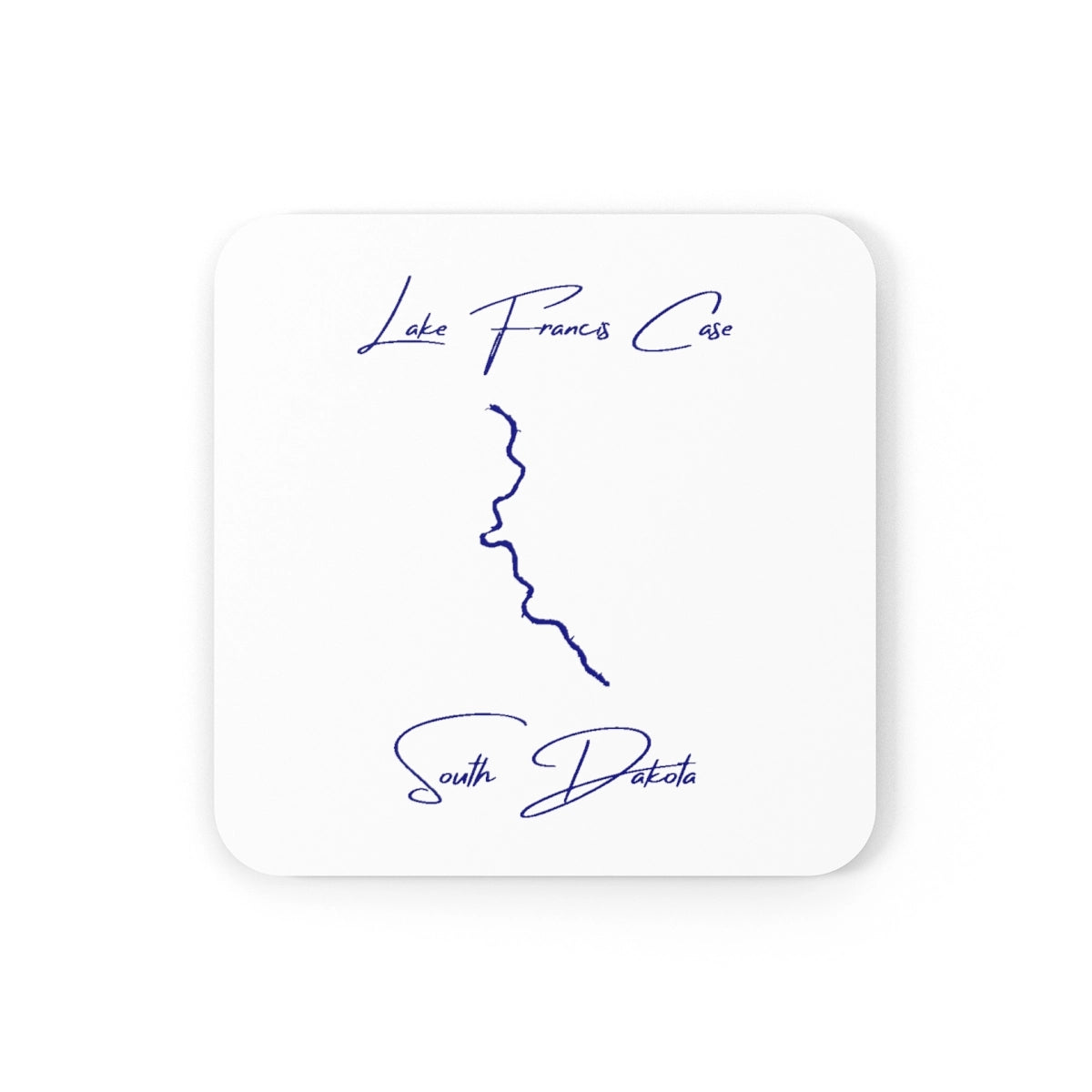 South  Dakota  Lake  Francis  Case  Coaster  Set  front  position  view  from  front  3.75  x  3.75.webp