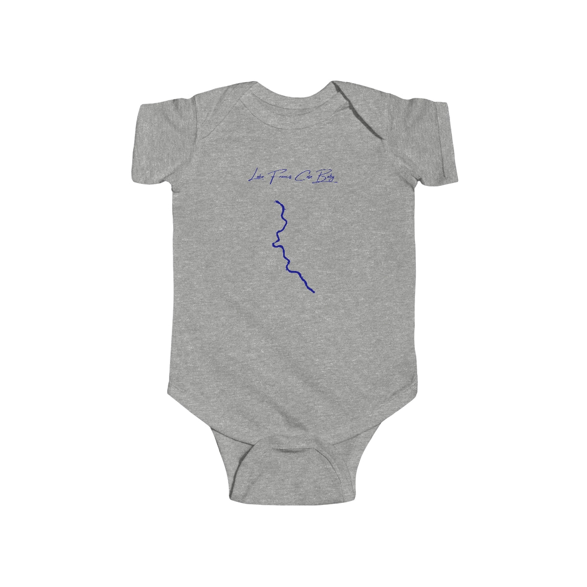 South  Dakota  Lake  Francis  Case  Onesie  front  position  view  from  front  heather.webp