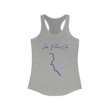 South  Dakota  Lake  Francis  Case  Racerback-Tank  front  position  view  from  front  heather  grey.webp