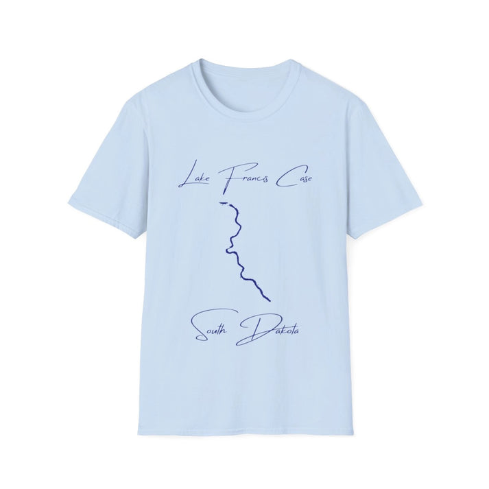 South  Dakota  Lake  Francis  Case  T-shirt  front  position  view  from  front  light  blue.webp