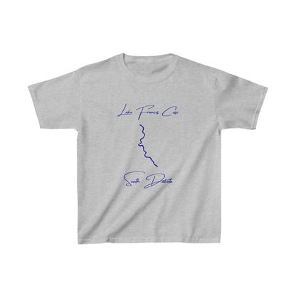 South  Dakota  Lake  Francis  Case  Youth  T-shirt  front  position  view  from  front  sport  grey.webp