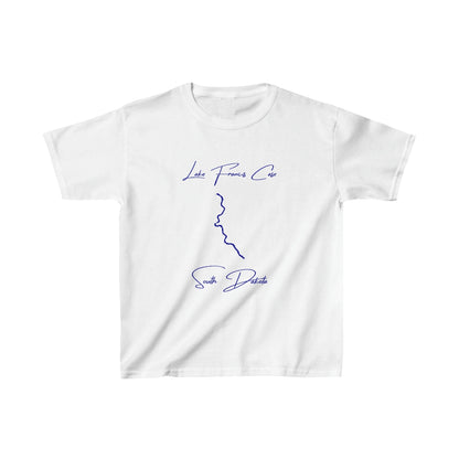 South  Dakota  Lake  Francis  Case  Youth  T-shirt  front  position  view  from  front  white.webp