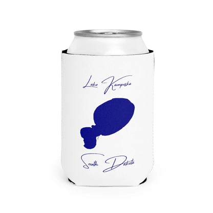 South  Dakota  Lake  Kampeska  Can  Koozie  front  position  view  from  front-2  white.webp