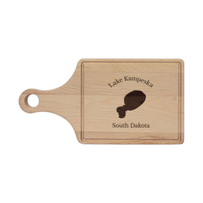 South  Dakota  Lake  Kampeska  Engraved  Cutting  Board  front  position  view  from  front  maple.webp