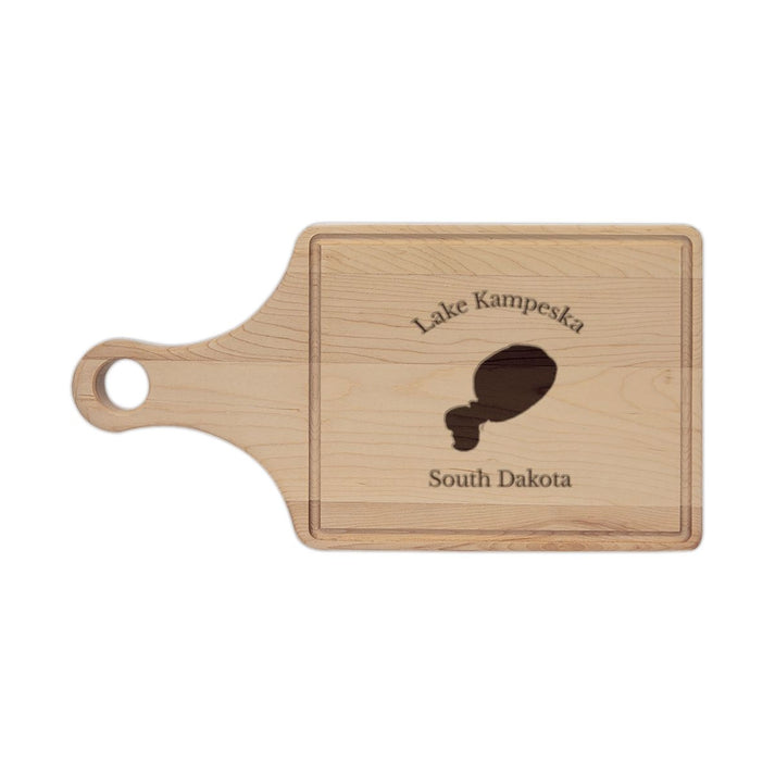South  Dakota  Lake  Kampeska  Engraved  Cutting  Board  front  position  view  from  front  maple.webp
