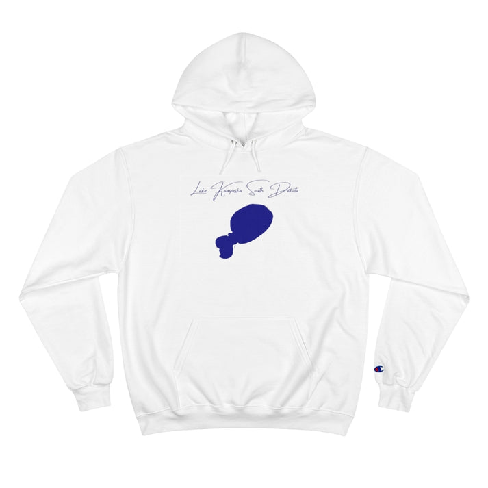 South  Dakota  Lake  Kampeska  Hoodie  front  position  view  from  front  white.webp