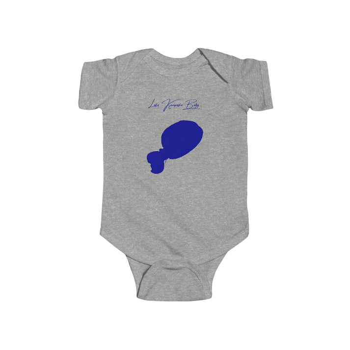 South  Dakota  Lake  Kampeska  Onesie  front  position  view  from  front  heather.webp