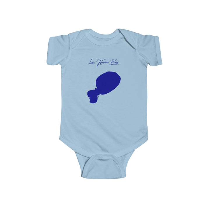 South  Dakota  Lake  Kampeska  Onesie  front  position  view  from  front  light  blue.webp