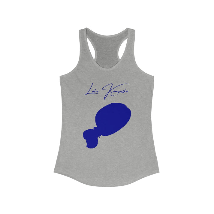 South  Dakota  Lake  Kampeska  Racerback-Tank  front  position  view  from  front  heather  grey.webp