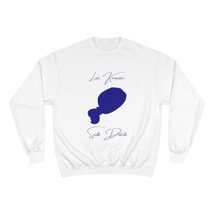 South  Dakota  Lake  Kampeska  Sweatshirt  front  position  view  from  front  white.webp