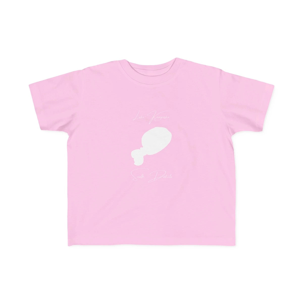 South  Dakota  Lake  Kampeska  Toddler  T-shirt  front  position  view  from  front  pink.webp