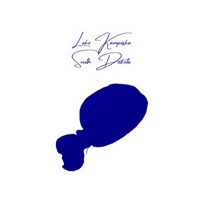 South  Dakota  Lake  Kampeska  Vinyl  Decal  other  position  view  from  front  4  x  6.webp