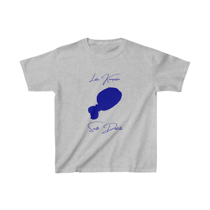 South  Dakota  Lake  Kampeska  Youth  T-shirt  front  position  view  from  front  sport  grey.webp