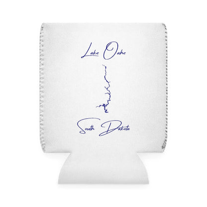 South  Dakota  Lake  Oahe  Can  Koozie  front  position  view  from  front-1  white.webp