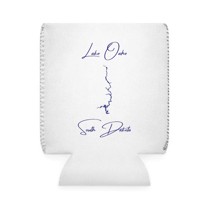 South  Dakota  Lake  Oahe  Can  Koozie  front  position  view  from  front-1  white.webp