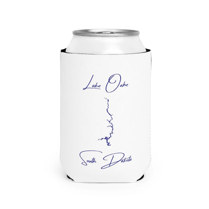 South  Dakota  Lake  Oahe  Can  Koozie  front  position  view  from  front-2  white.webp