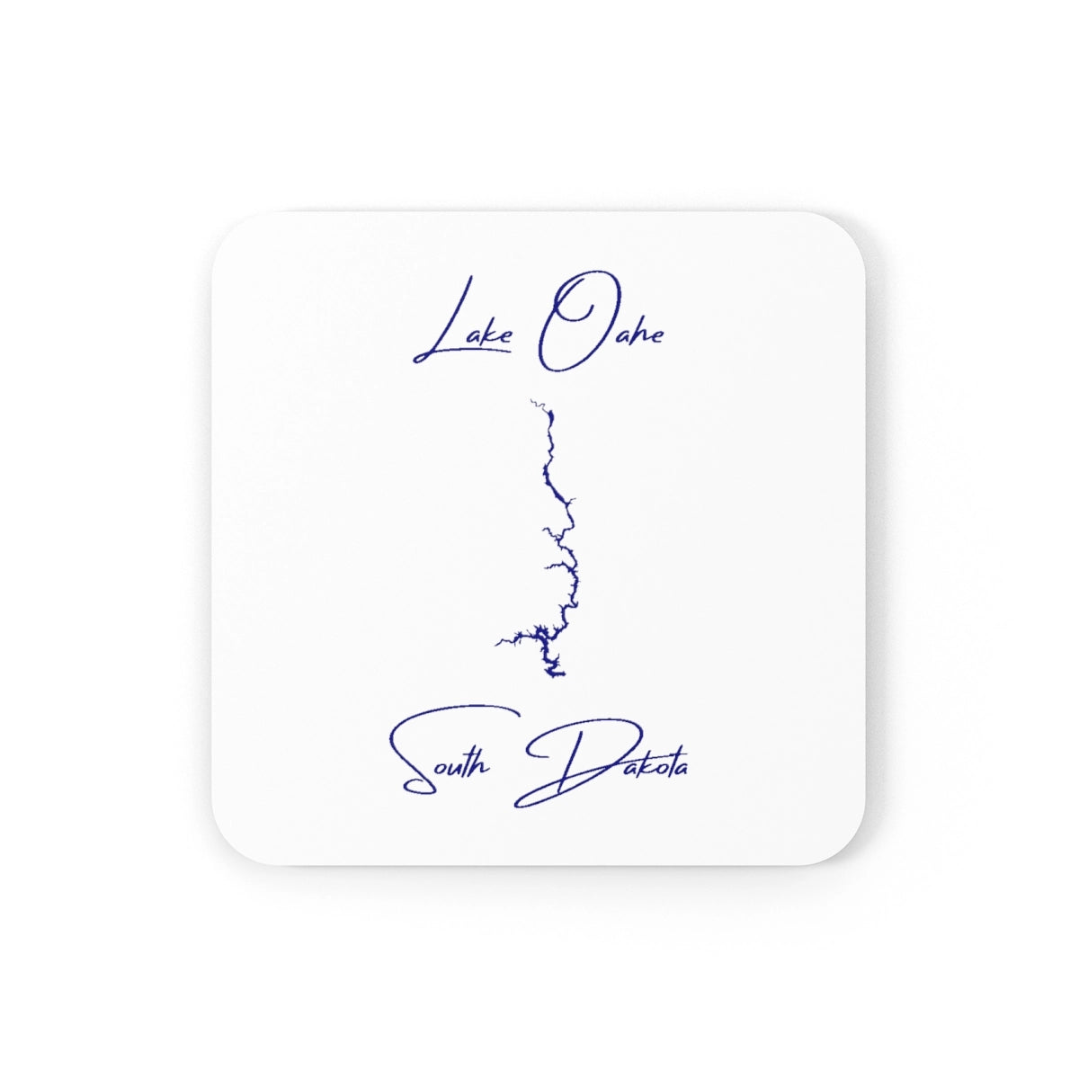 South  Dakota  Lake  Oahe  Coaster  Set  front  position  view  from  front  3.75  x  3.75.webp