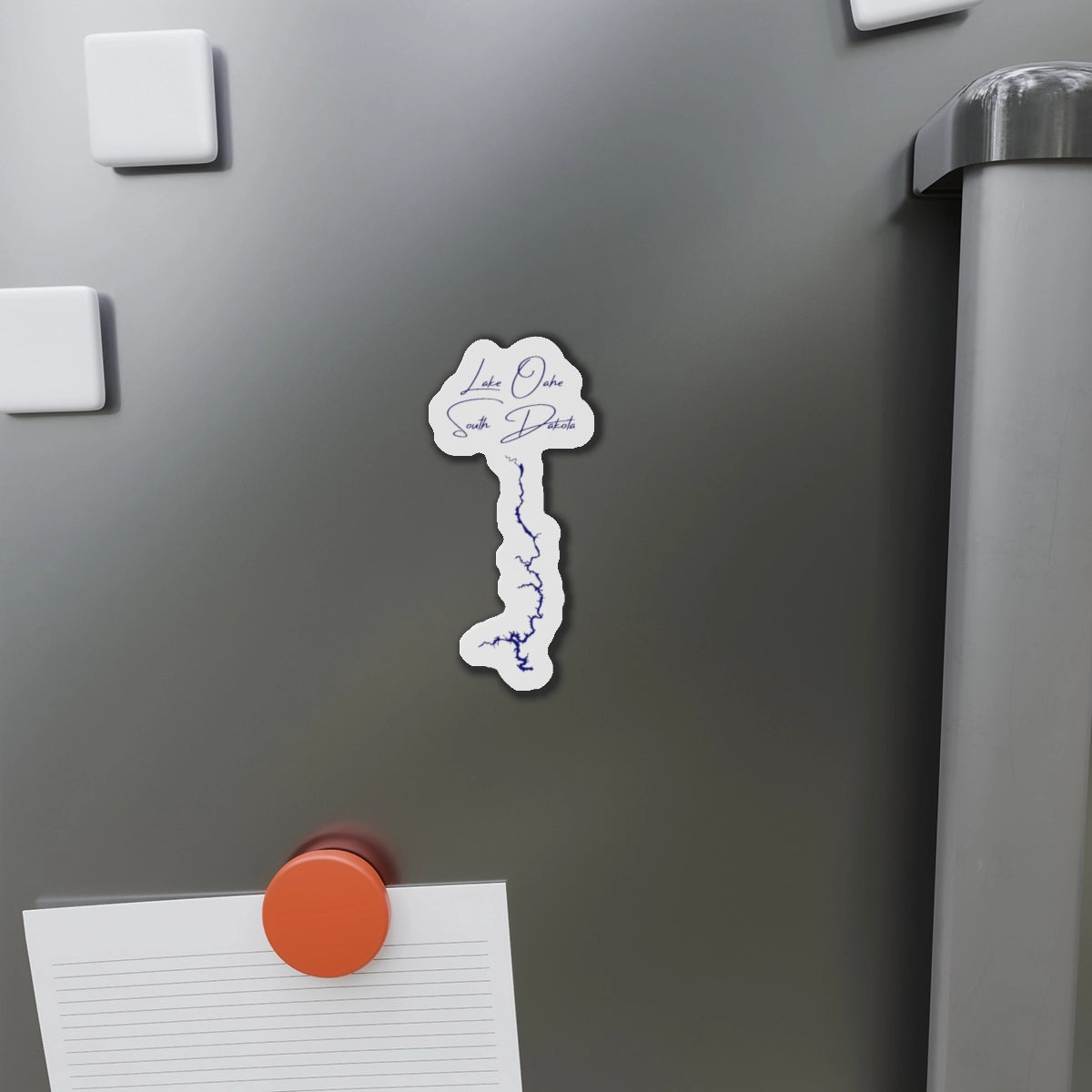 South  Dakota  Lake  Oahe  Die  Cut  Magnet  front  position  view  from  context-1  4  x  4.webp