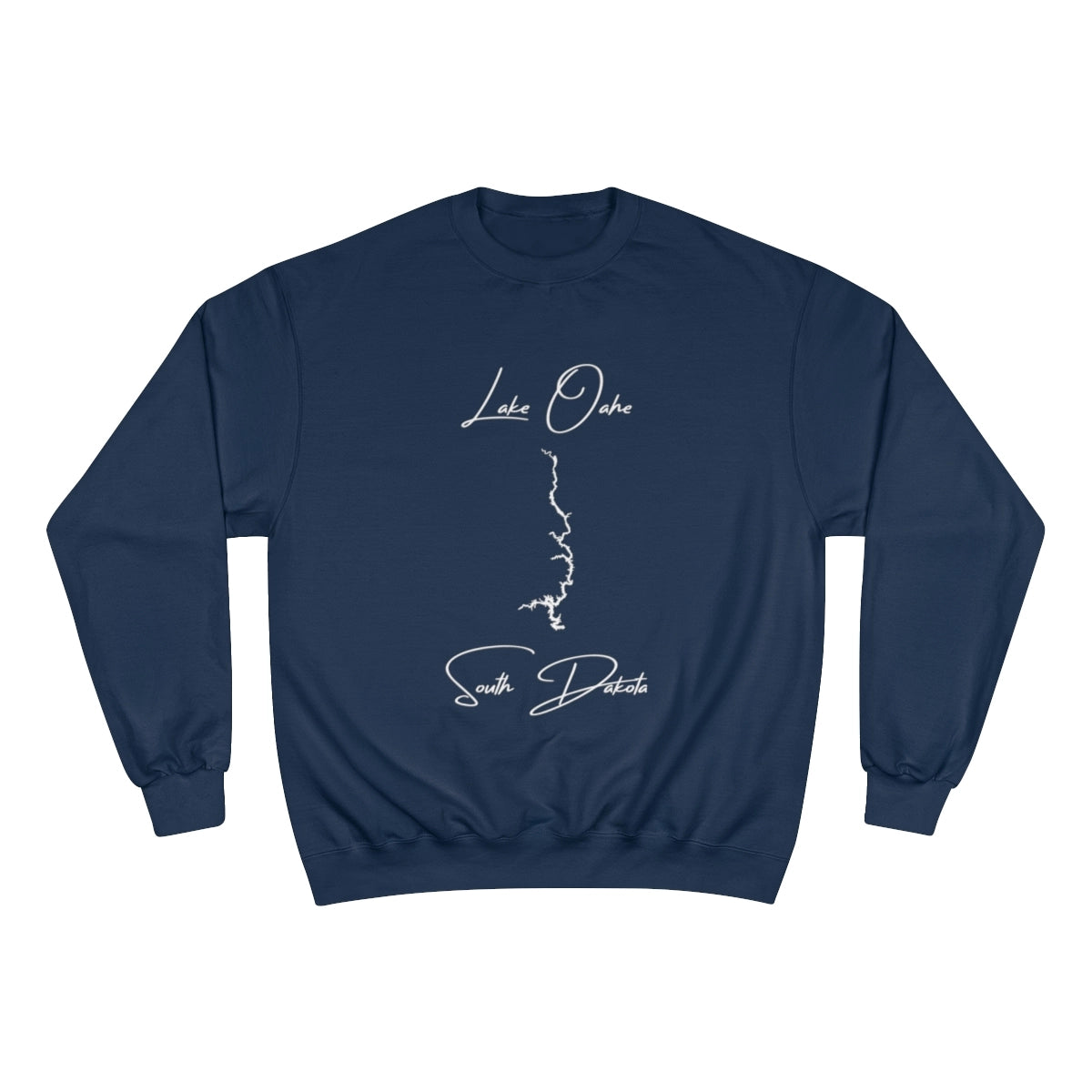 South  Dakota  Lake  Oahe  Sweatshirt  front  position  view  from  front  navy.webp